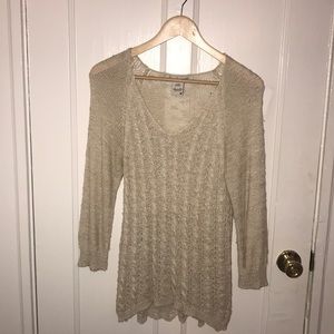 American Rag Oatmeal Long Sleeve Sweater